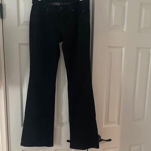 White House Black Market Noir Flare Leg Jeans